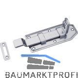 Querriegel gekr�pft mit Schlie�blech, Platte 100 x 50 mm, verzinkt