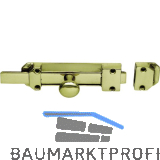 Querriegel gerade, 16 x 4 mm, Platte 116 x 34 mm, Messing poliert