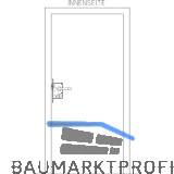 BKS Fluchtt�rschloss-Set Talin 1 flg. Funktion B/EN 179, rechts, DM 65,Edelstahl