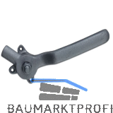Hebelverschluss einseitig mit Winkelschlie�blech, links, Temperguss silberf�rbig
