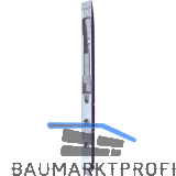Innent�rkantriegel 600 mm, Radius 90, Stahl silberf�rbig (58469)