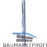 Innent�rkantriegel 600 mm, Radius 8, Stahl silberf�rbig (58465)