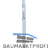 T�rkantriegel U-Geh�use mit Klapphebel. 300 x 18 x 17 mm, Hub 14,verzinkt silber