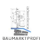 BKS Fluchtt�rschloss 1826,Fallenfest.1-flg. Funkt. E/EN179/1125, DM35, Edelstahl