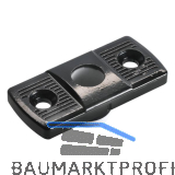 Stangenf�hrung f. Alut�ren A= 23 x 50 mm, schwarz beschichtet