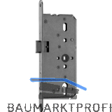 BMH Einstemmschloss 3000 PZW mit Zusatzverriegelung, links, DM 100, Edelstahl