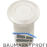 Bodenb�chse mit Verschluss, 10 mm, Messing vernickelt