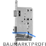 BMH Fluchtt�rschloss 1113 PZ, Funktion D/EN 179, Dornma� 100, Edelstahl links