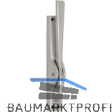 T�rtreibriegel aufliegend reibungsfrei, Stange � 10 mm, Hub 20 mm, silber elox.