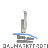 T�rtreibriegel aufliegend Pfeil, eckig, links, Hub 23 mm, silber eloxiert