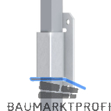 Stangenschlaufe zu Falttortreibriegel, Stange 13 X 8 mm, verzinkt