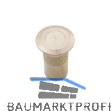 Bodenb�chse mit Verschluss, 12 mm, Messing blank