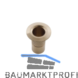 Bodenb�chse ohne Verschluss, 10 mm, Messing blank