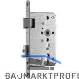 BMH Fluchtt�rschloss 1128, 2-flg. /EN 179, DM 65/24, links, Edelstahl