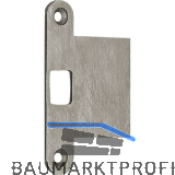 BKS Schlie�blech f�r Schnappriegel 1795 flach mit Lappen 100 x 62,5mm,Edelstahl