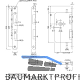 BMH Fluchtt�rtreibriegel 6130 Rundstulp 24 mm, DM 65 mm, universal, Edelstahl
