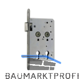 BKS Einstemmschloss 6043 PZ, rechts, DM 40 / 80, Edelstahl f�r R�ntgenraumt�ren