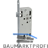 WG Einstemmschloss 340 RK, rechts, DM 50, Stahl verzinkt silberf�rbig