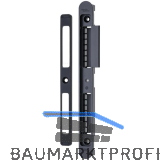 Schlie�blech verstellbar SB/VAR.ST zum Einfr�sen, links, Zamak schwarz matt