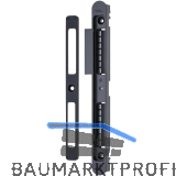 Schlie�blech verstellbar SB/VAR.ST zum Einfr�sen, rechts, Zamak schwarz matt