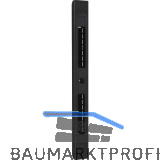 Schlie�blech verstellbar SB/VAR einfr�sbar, 210 x 20 x 10mm, Zamak schwarz matt