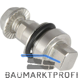 Einsatz f�r Blechmontagezylinder Vierkant 8mm, L�nge 25mm, Edelstahl