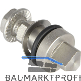 Einsatz f�r Blechmontagezylinder Dreikant 8mm, L�nge 25mm, Edelstahl