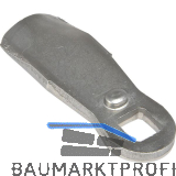 Sperrnase gerade f�r Blechmontagezylinder, 45 x 19 mm, Ma� H 18 mm, Edelstahl