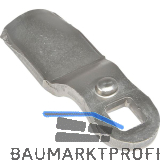 Sperrnase pos. gekr�pft f�r Blechmontagezylinder, 45 x 19mm,Ma� H 24mm,Edelstahl