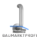 ECO Dr�ckergarnitur D 110/R Standfl�gel, TS 40-66 mm, silber eloxiert