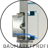 WG Einstemmschloss 440 RK, WC, links, DM 50, Stahl verzinkt silberf�rbig