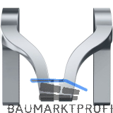 ECO Stangengriff EPN 900 IV UG, 40� Drehwinkel, Alu silber beschichtet