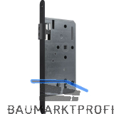 KFV Magnetfallenschloss 116 1/2, BB 72mm, Stulp rund,Edelstahl schwarz lackiert