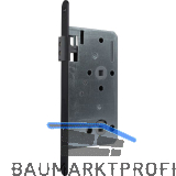 KFV Magnetfallenschloss 116 1/2, WC 78mm, Stulp rund,Edelstahl schwarz lackiert