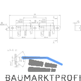 KFV Schlie�blech zu Magnetfallenschloss 116-200-20HR/4S,Edelstahl schwarz lack.