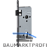 DORMAKABA Einstemmschloss ergo PZ, DM 50 mm,VK8, Edelstahl schwarz matt RAL 9005