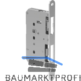 ECO Fluchtt�rtreibriegel GBS 94, rechts, DM 65, Flachstulp 24 mm, Edelstahl