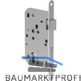 ECO Fluchtt�rschloss GBS 92 1-flg. Funktion D, Rundstulp 24,PZ 65 rechts