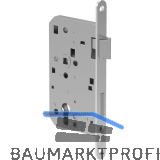ECO Fluchtt�rschloss GBS 92 1-flg. Funktion B, Rundstulp 20,PZ 65 rechts
