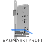 ECO Fluchtt�rschloss GBS 92 1-flg. Funktion D, Rundstulp 20,PZ 65 links