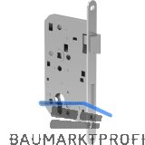 ECO Fluchtt�rschloss GBS 92 1-flg. Funktion B, Rundstulp 20,RZ 65 rechts