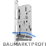 ECO Fluchtt�rtreibriegel GBS 94, links, DM 65, Flachstulp 24 mm, Edelstahl