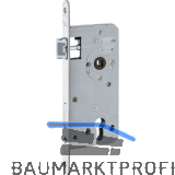 Fluchtt�rschloss 127/PA.D,EN 179/1125, Fl�sterfalle, Dorn 50 rechts,Edelstahl