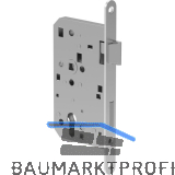 ECO Fluchtt�rschloss GBS 92 1-flg. Funktion D, Rundstulp 20,PZ 55 rechts