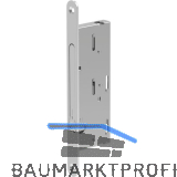 ECO Falztreibriegel GBS 94F, DM 45, Stulp rund 235 x 24 mm, Edelstahl