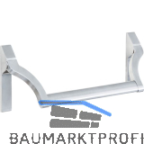 BKS Stangengriff 74000 EN 1125, Standfl�gel UG, ohne Griffrohr, silber eloxiert