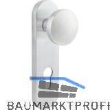BKS Knopfkurzschild f�r au�en, B 72610, silber eloxiert