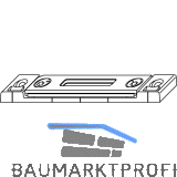 Schlie�blech f�r Haken, Stahl verzinkt silberf�rbig