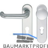 ECO Wechselgarnitur D 110/KS Kurzschild PZ 72 mm, VK 9 mm,TS 40-66 mm, Edelstahl