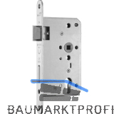 BMH Einstemmschloss 1000 PZW, links, Dorn 65, Rundstulp 20mm, Edelstahl